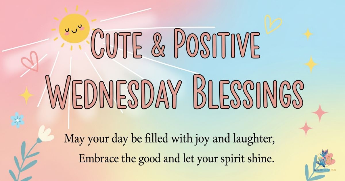 CUTE & POSITIVE WEDNESDAY BLESSINGS