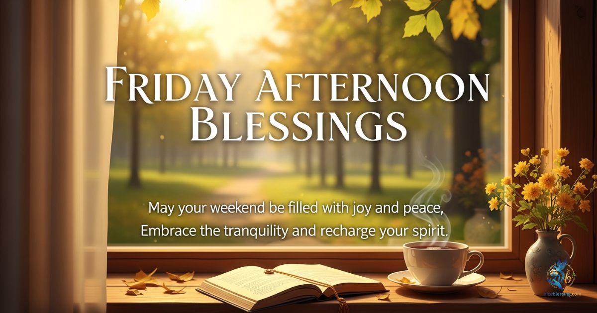 FRIDAY AFTERNOON BLESSINGS