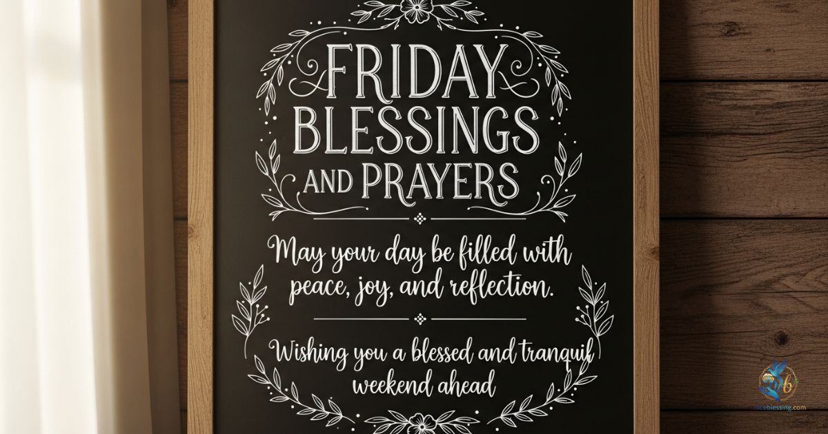 FRIDAY BLESSINGS AND PRAYERS