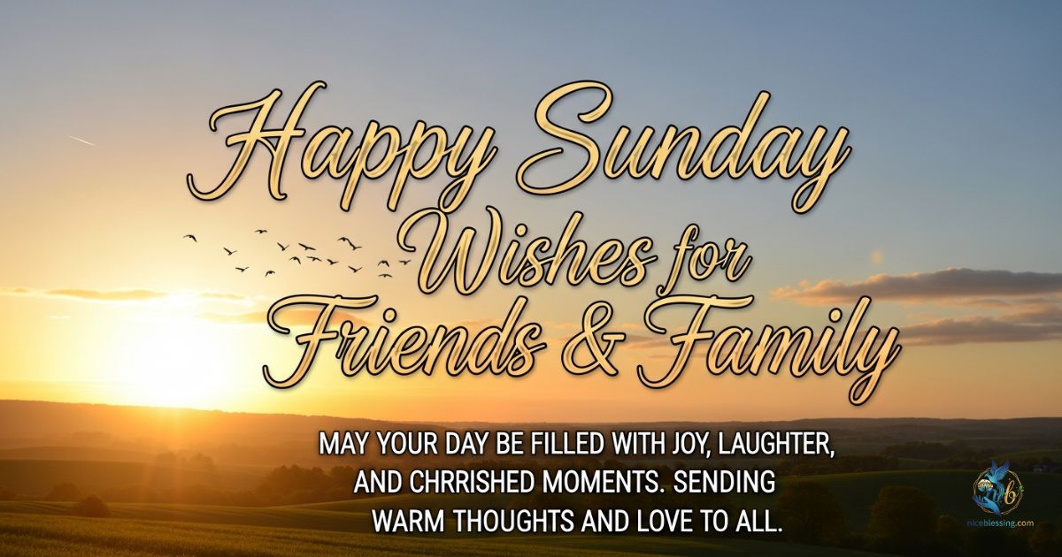 Happy Sunday Wishes for Friends & Family
