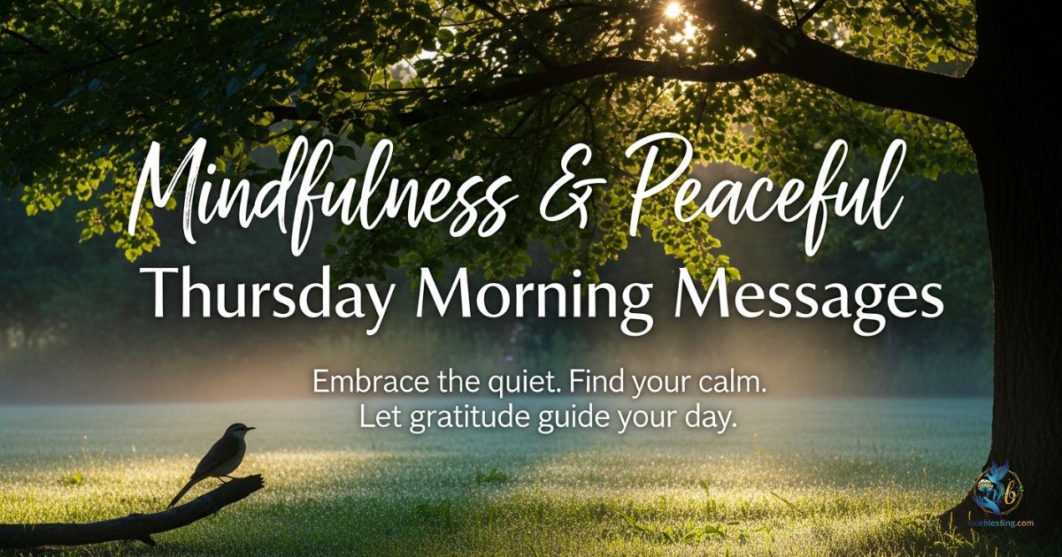 Mindfulness & Peaceful Thursday Morning Messages