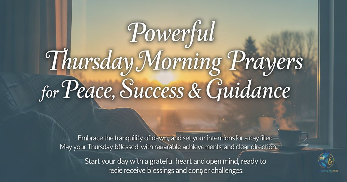 Powerful Thursday Morning Prayers for Peace, Success & Guidance