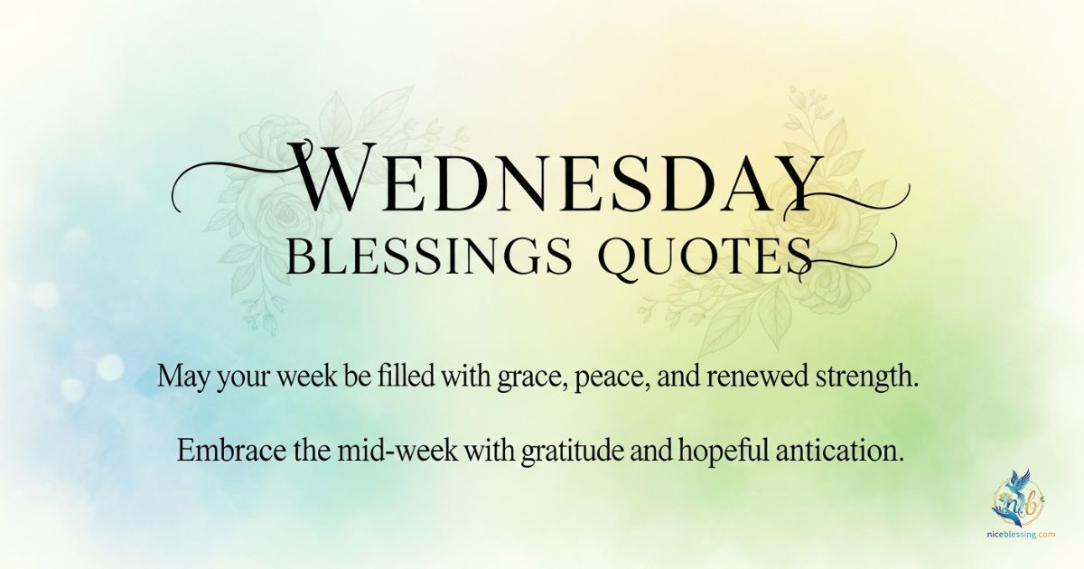 WEDNESDAY BLESSINGS QUOTES