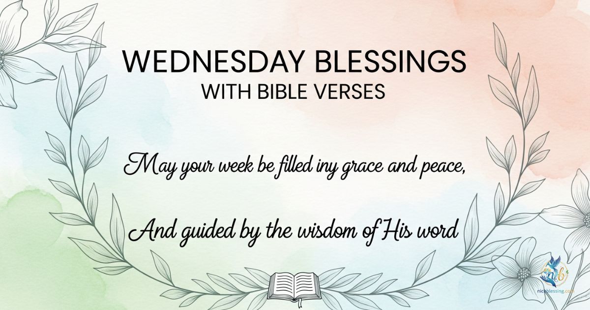 WEDNESDAY BLESSINGS WITH BIBLE VERSES