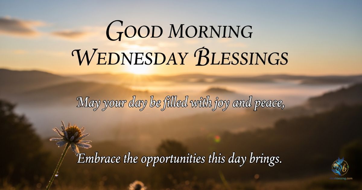 WEDNESDAY BLESSINGS