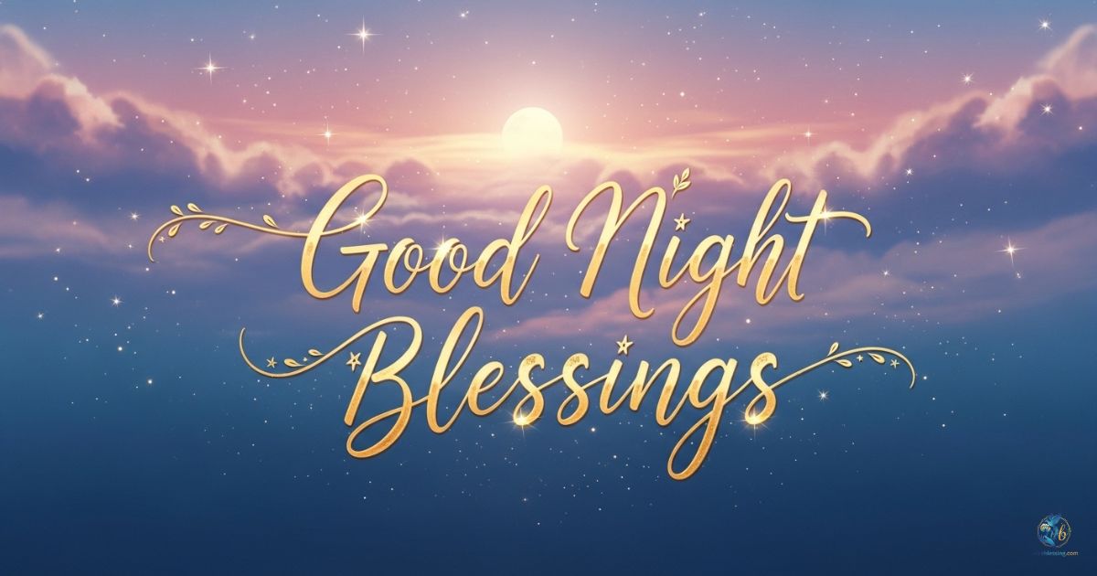 200+ Beautiful Good Night Blessings, Quotes, Prayers & Images for Friends and Loved Ones