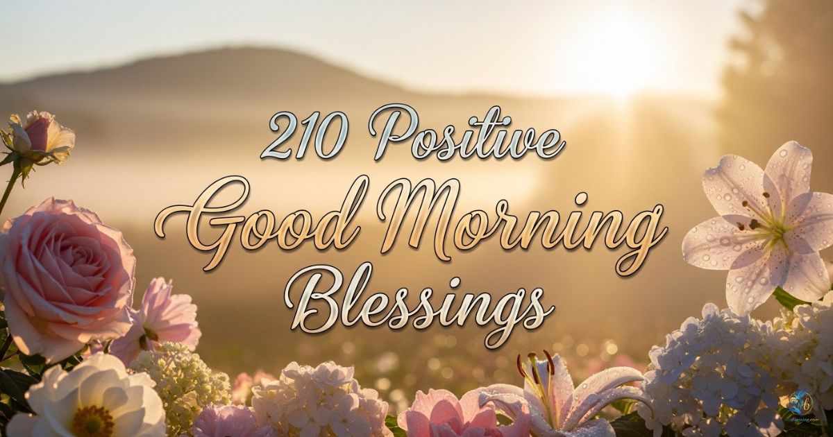 210 Positive Good Morning Blessings, Quotes, Prayers, Images & GIF for Friends