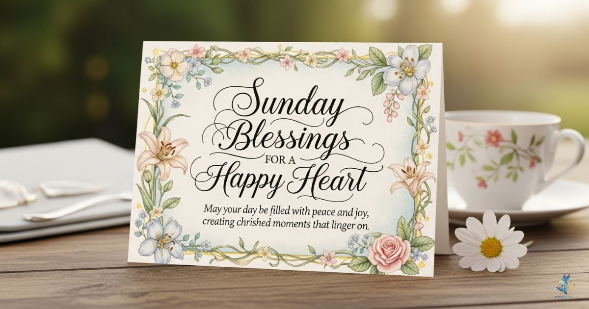 Beautiful & Positive Sunday Blessings for a Happy Heart