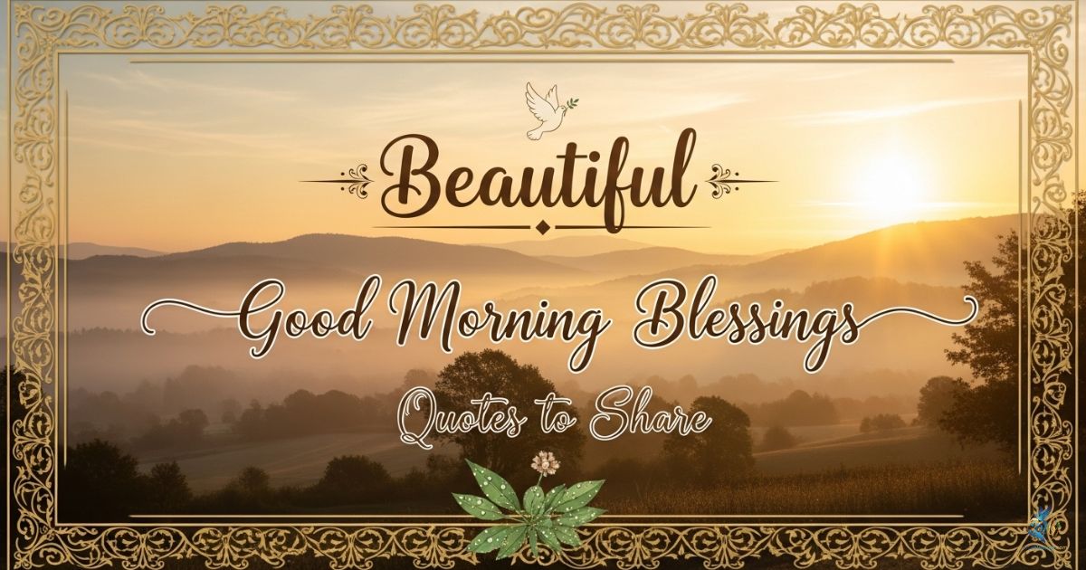 Beautiful Good Morning Blessings Quotes to Share