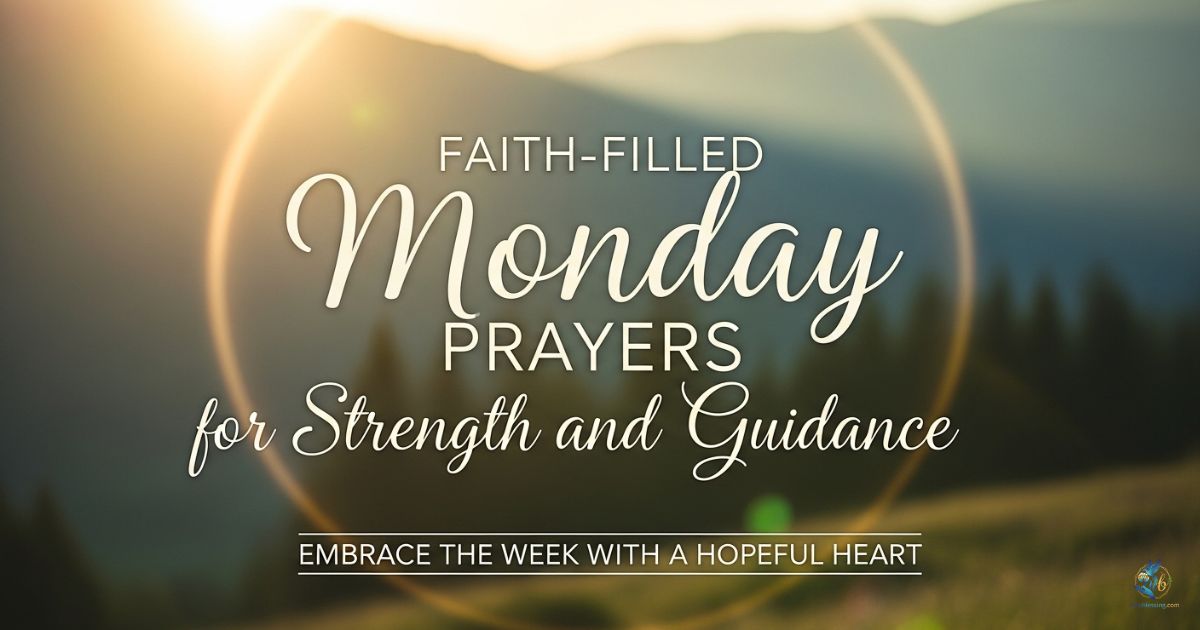 Faith-Filled Monday Prayers for Strength and Guidance