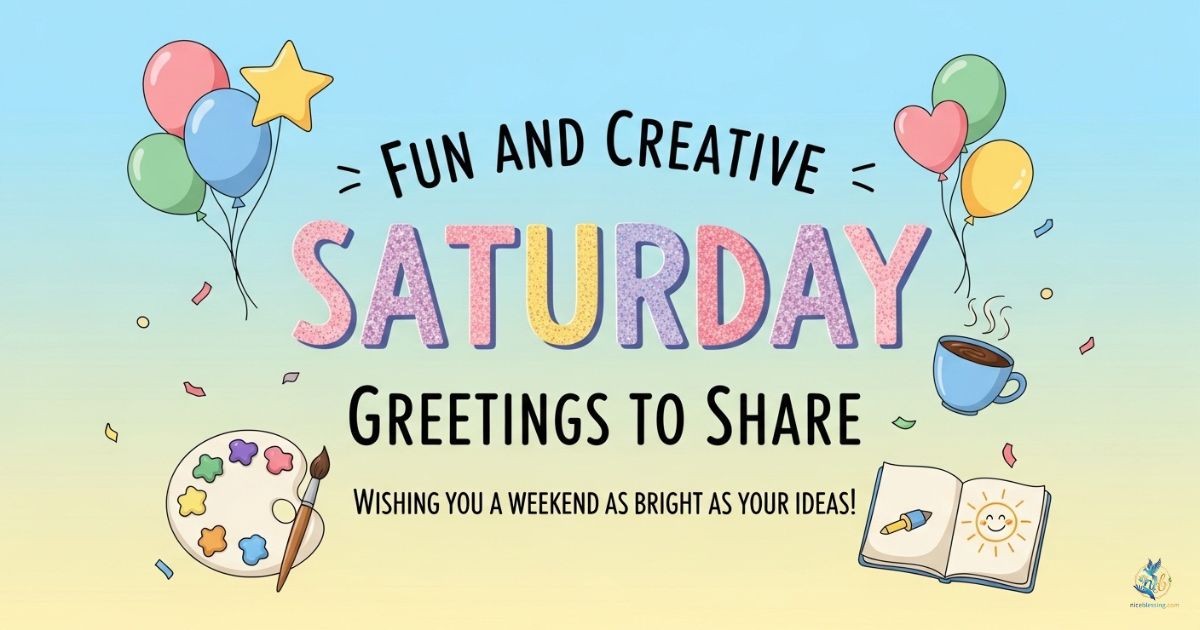 Fun and Creative Saturday Greetings to Share