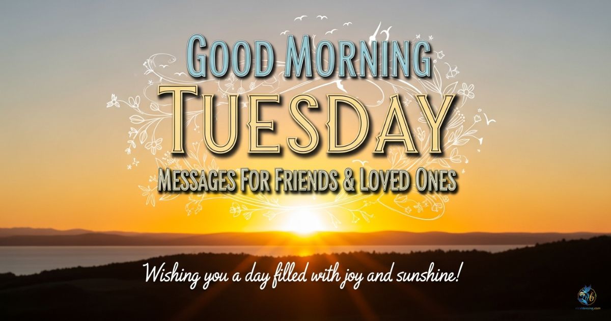 GOOD MORNING TUESDAY MESSAGES FOR FRIENDS & LOVED ONES