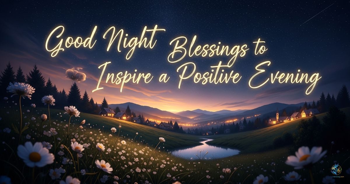 Good Night Blessings to Inspire a Positive Evening
