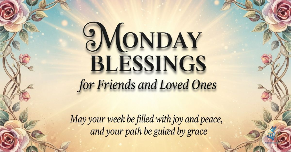 Happy Monday Blessings for Friends and Loved Ones