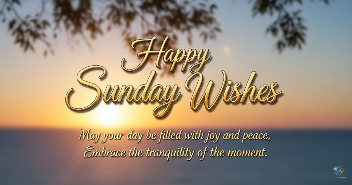 Happy Sunday Wishes for Friends, Family & Loved Ones