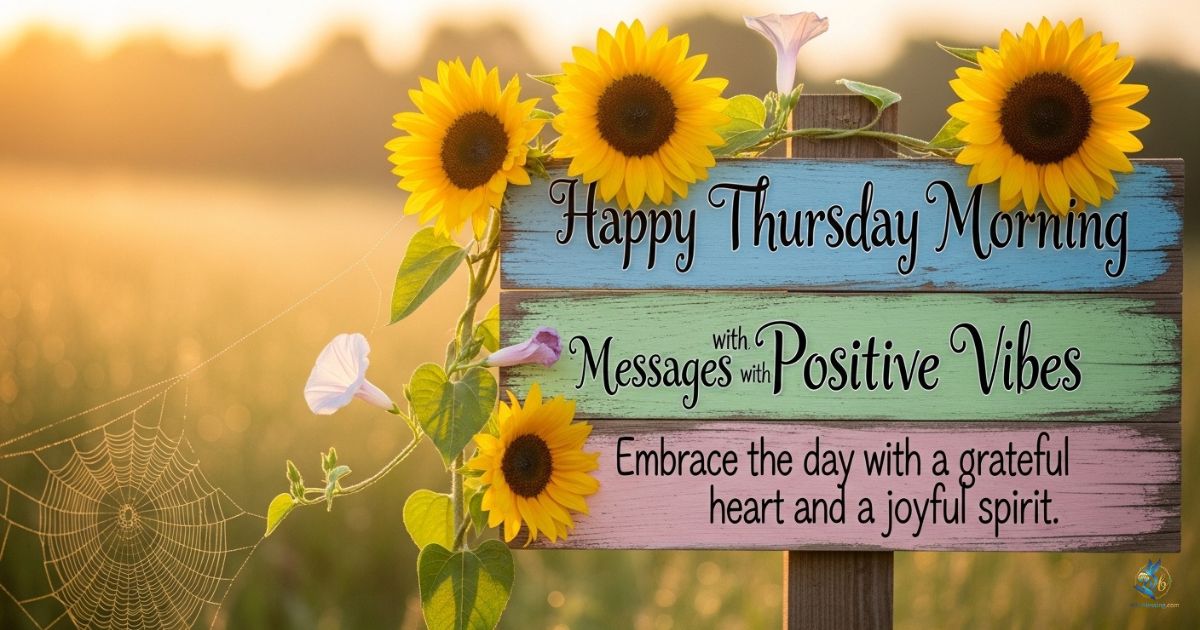 Happy Thursday Morning Messages with Positive Vibes