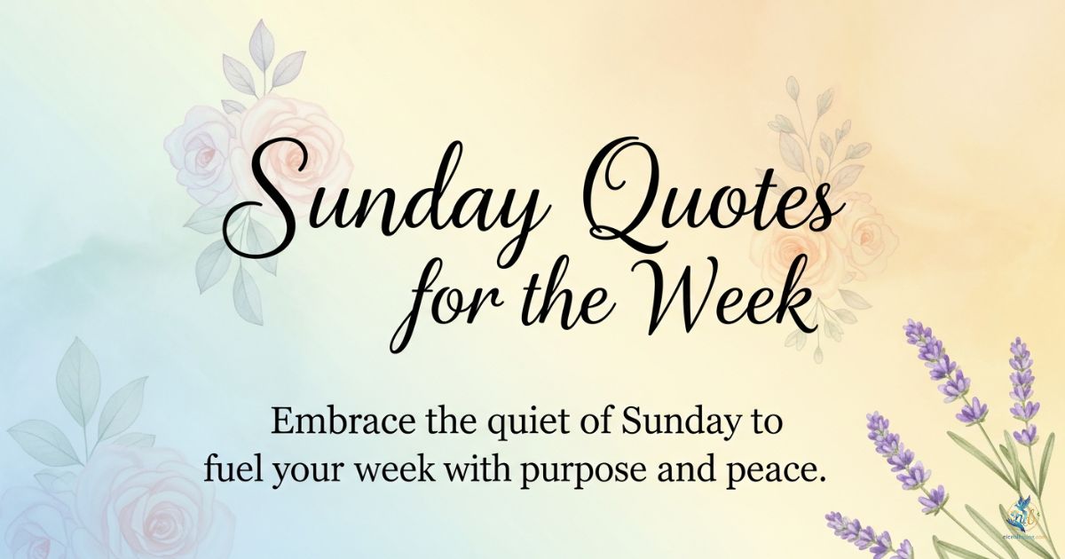 Inspirational & Motivational Sunday Quotes for the Week Ahead