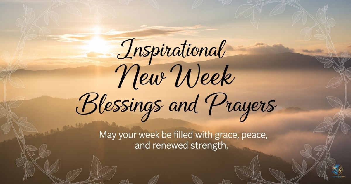 Inspirational New Week Blessings and Prayers