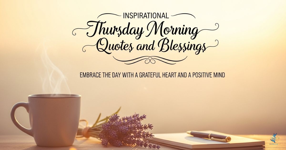 Inspirational Thursday Morning Quotes and Blessings