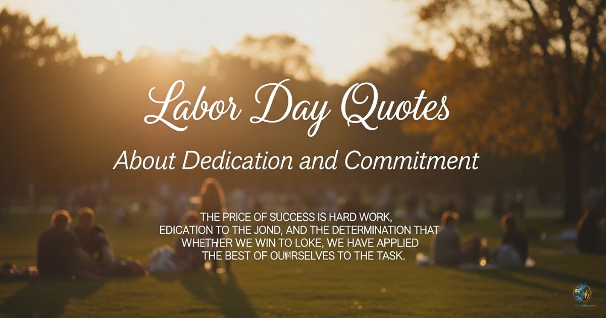 Labor Day Quotes About Dedication and Commitment