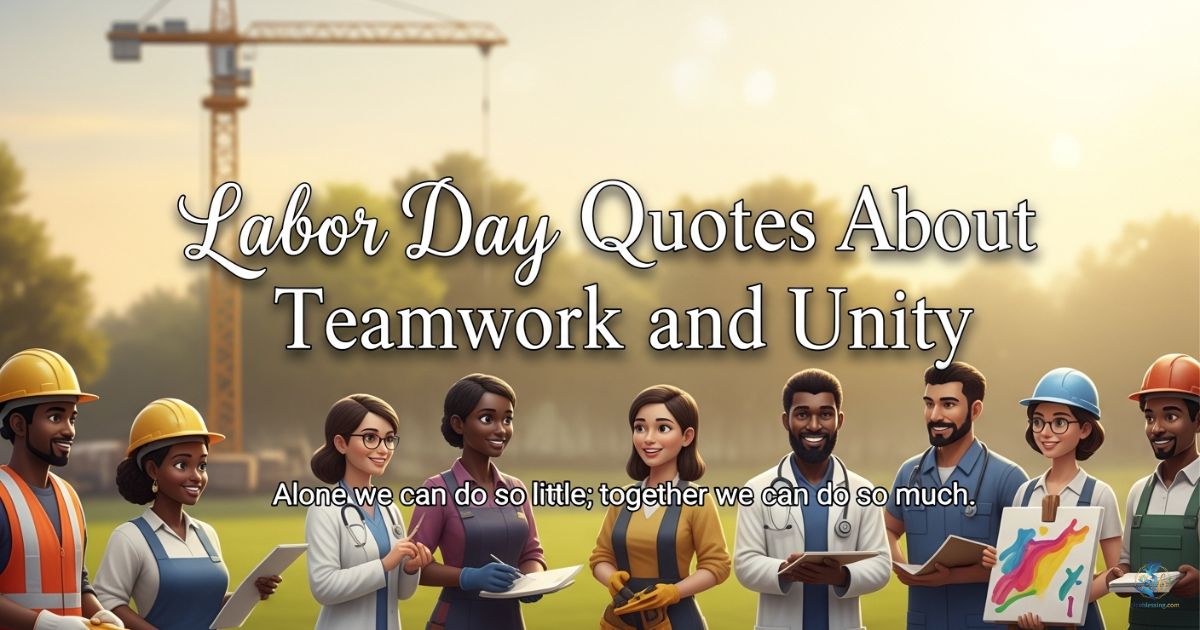 Labor Day Quotes About Teamwork and Unity