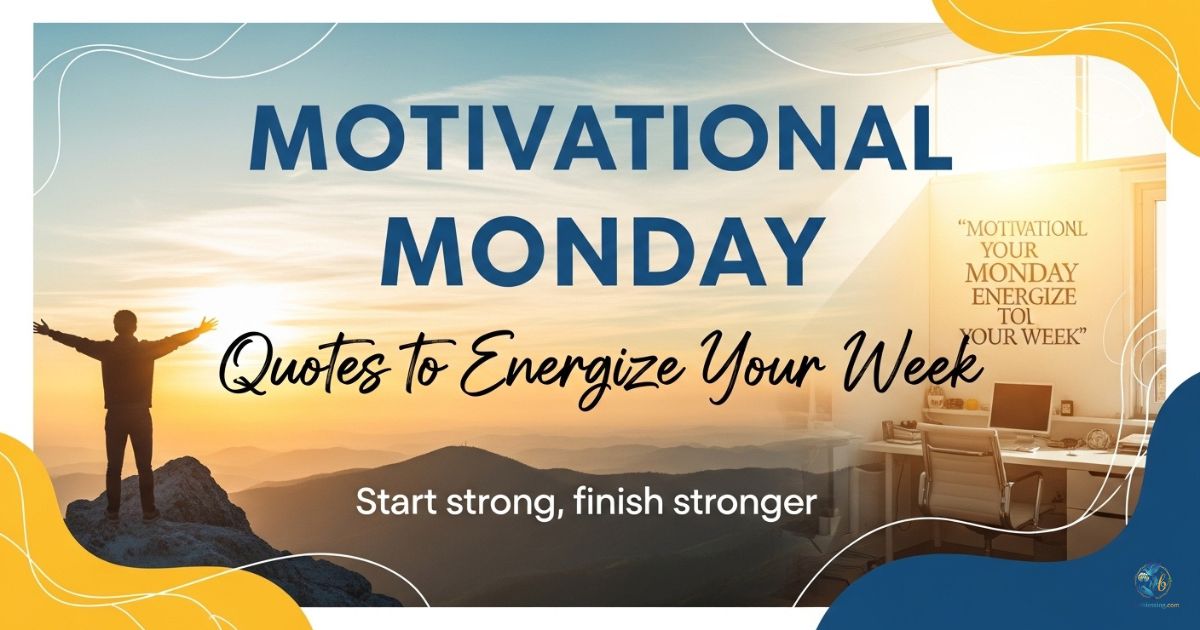 Motivational Monday Quotes to Energize Your Week