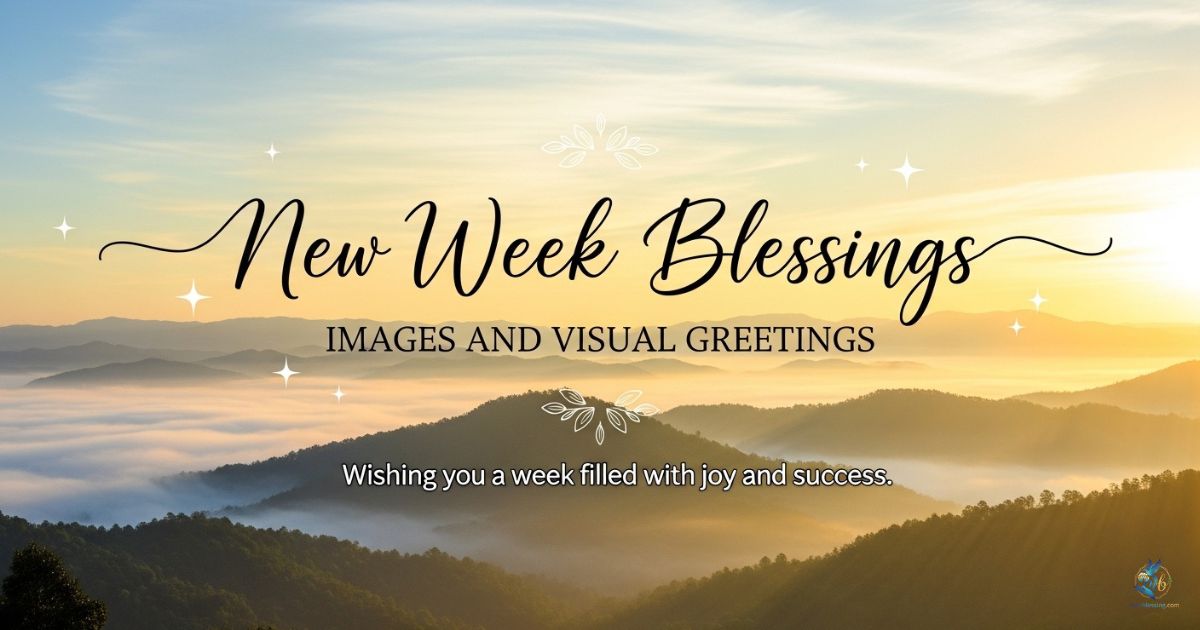 New Week Blessings Images and Visual Greetings