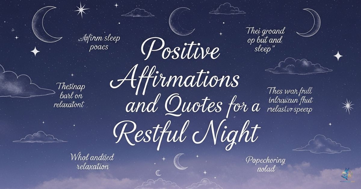 Positive Affirmations and Quotes for a Restful Night