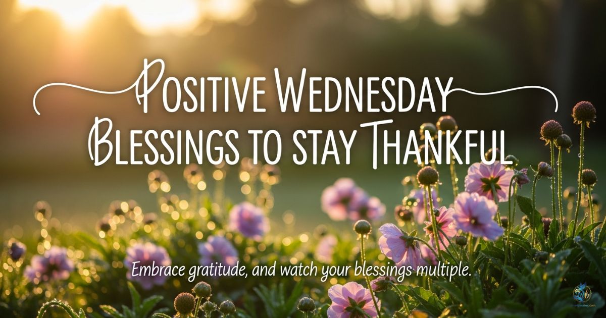 POSITIVE WEDNESDAY BLESSINGS TO STAY THANKFUL