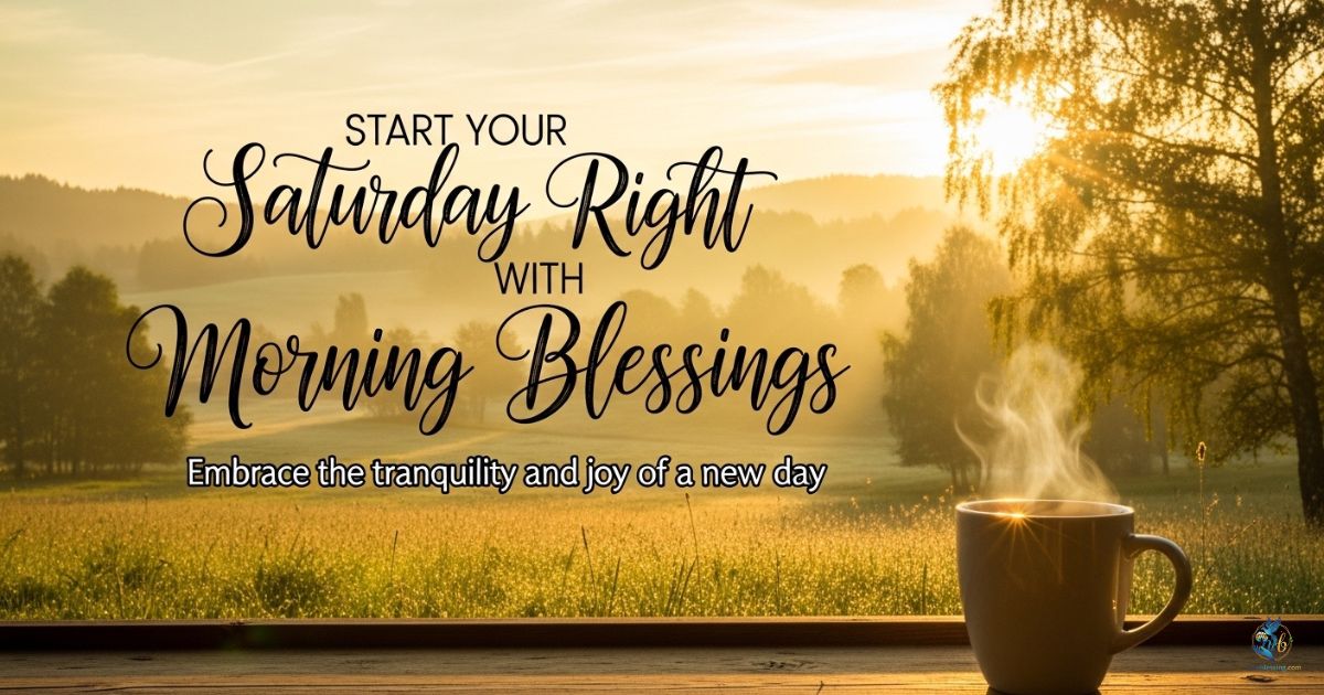 Start Your Saturday Right with Morning Blessings