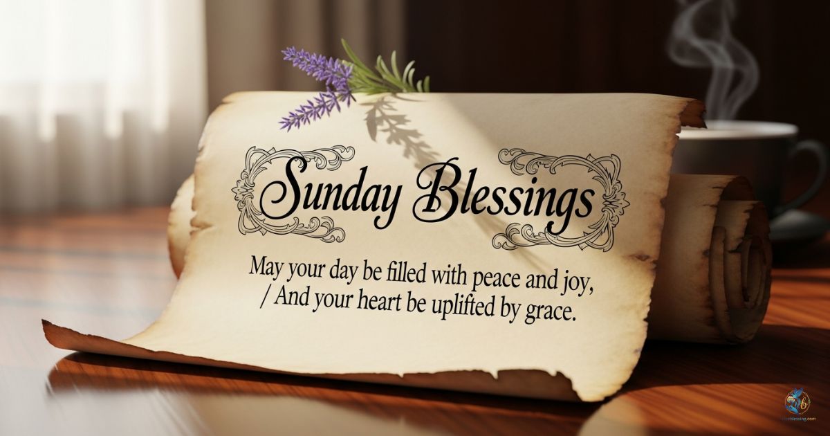Sunday Blessings and Prayers to Thank God