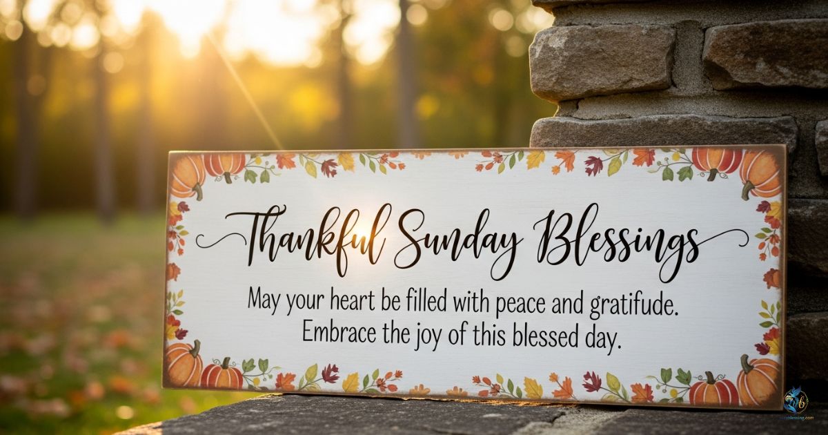Thankful Sunday Blessings & Gratitude Quotes