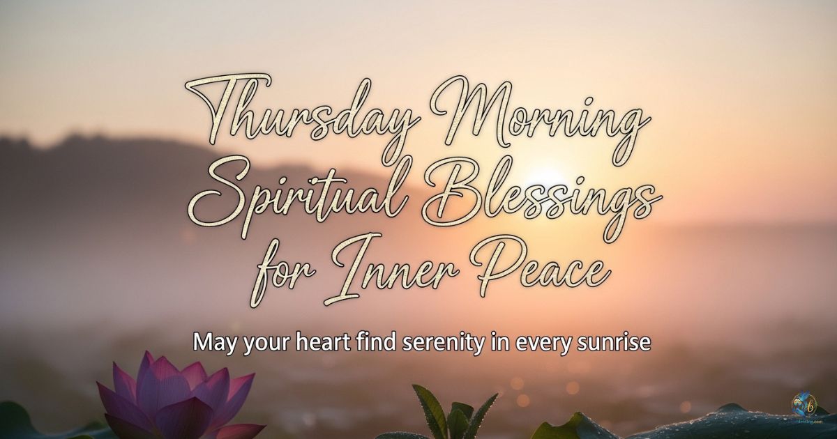 Thursday Morning Spiritual Blessings for Inner Peace