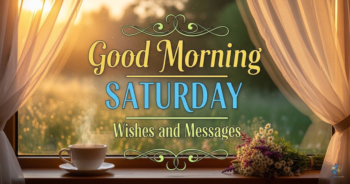 Good Morning Saturday Wishes and Messages