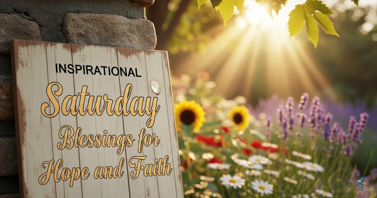 Inspirational Saturday Blessings for Hope and Faith