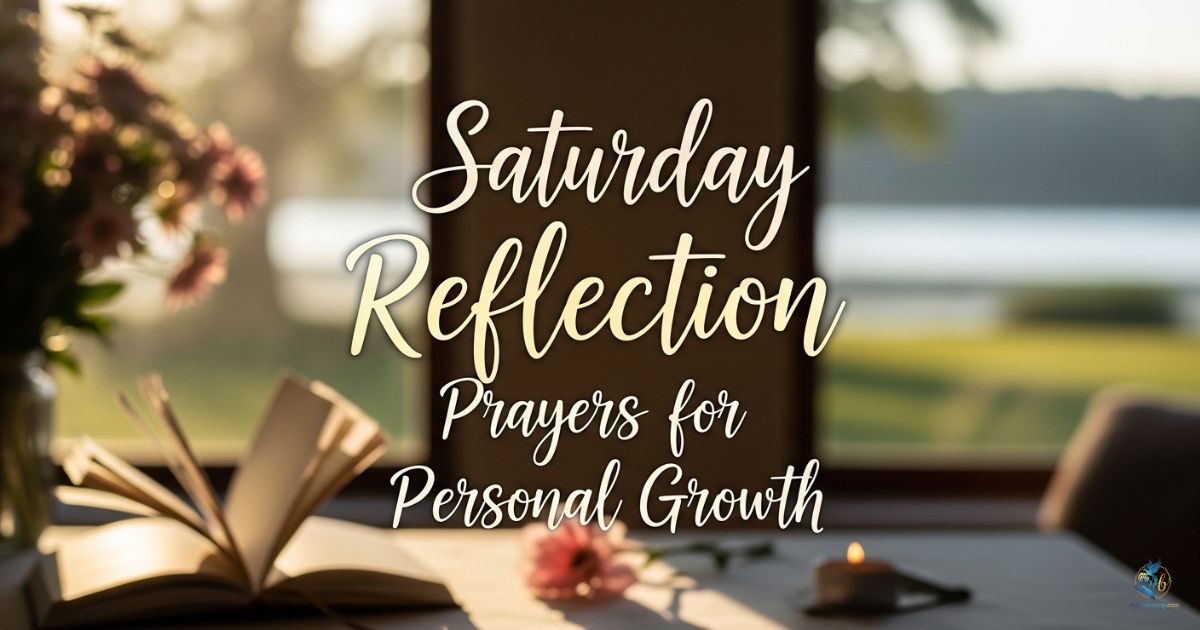 Saturday Reflection Prayers for Personal Growth
