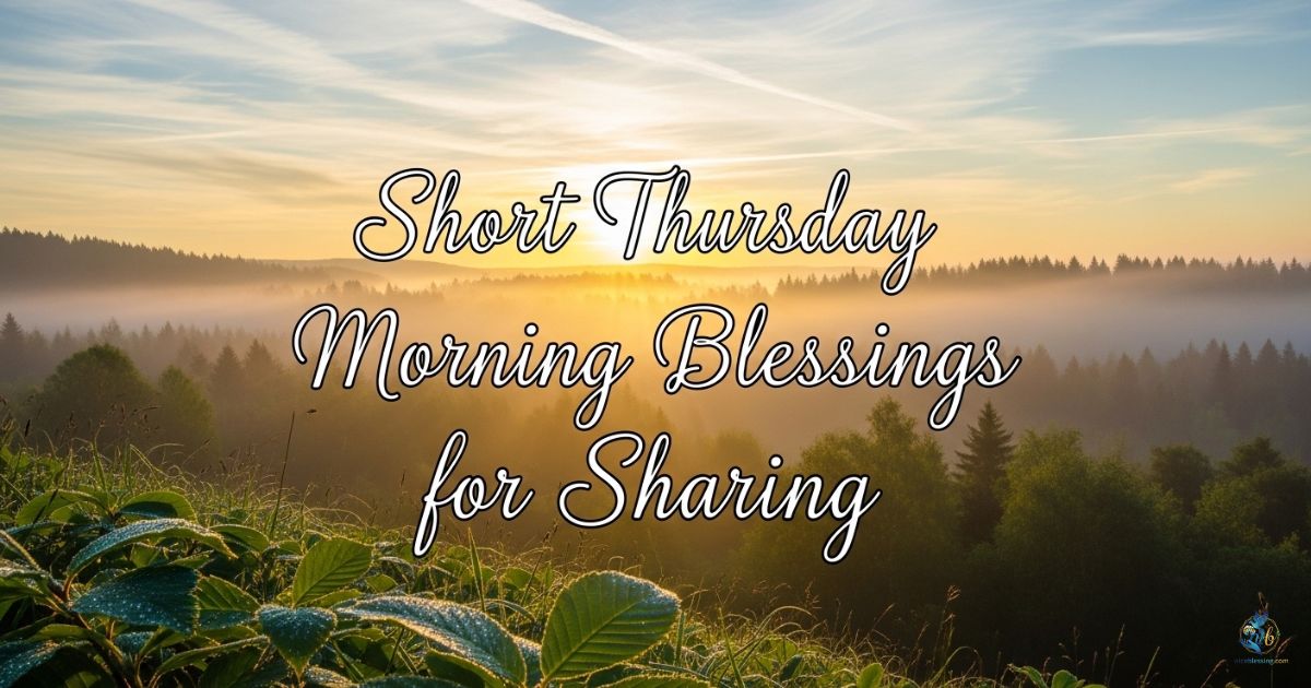 Short Thursday Morning Blessings for Sharing