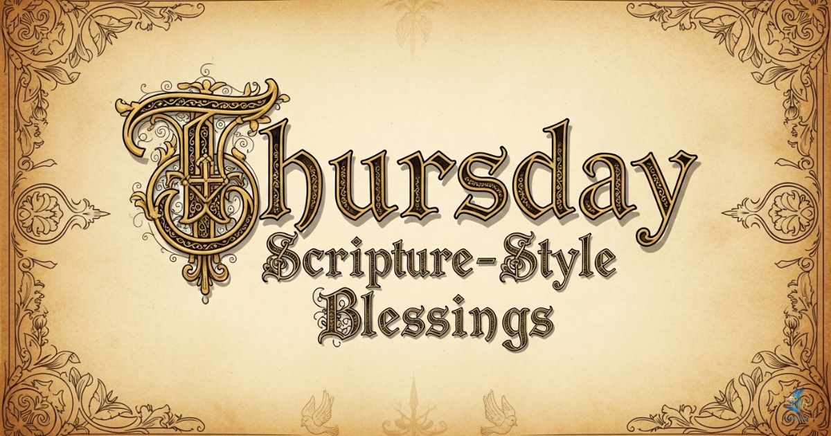 Thursday Scripture-Style Blessings