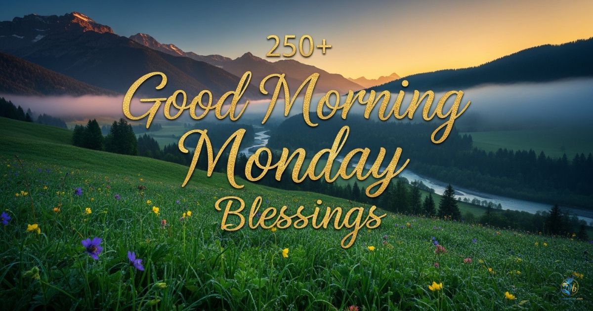 250+ Good Morning Monday Blessings, Quotes, Prayers & Images for a Positive Start