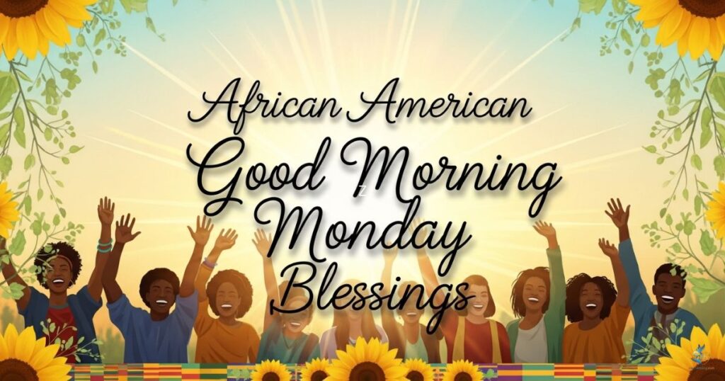 African American Good Morning Monday Blessings