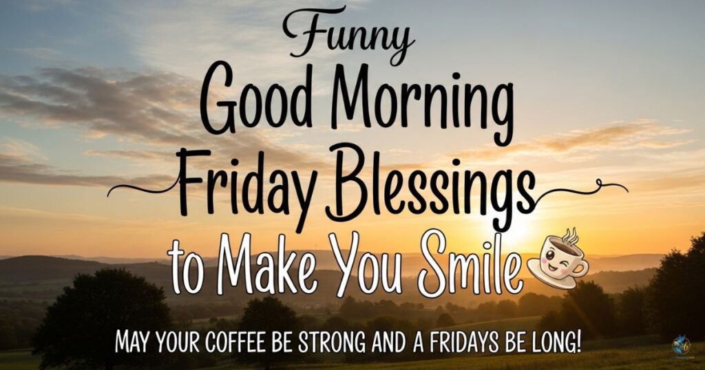 Funny Good Morning Friday Blessings to Make You Smile