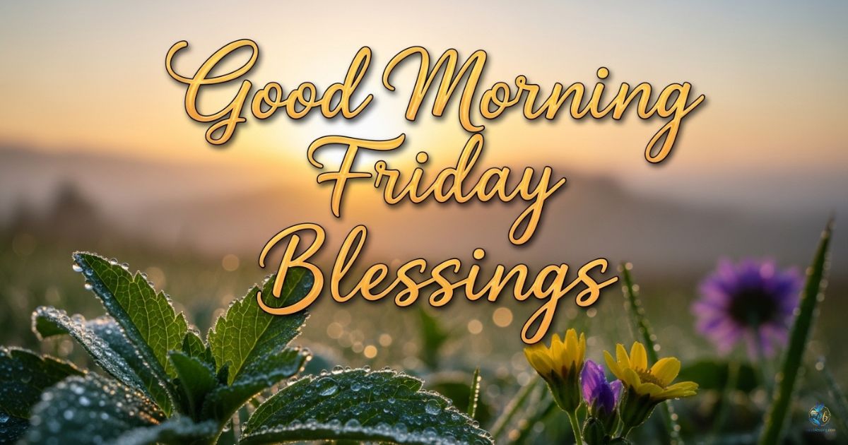 Good Morning Friday Blessings: Beautiful, Thankful, Positive Quotes, Prayers, Images & Bible Verses 