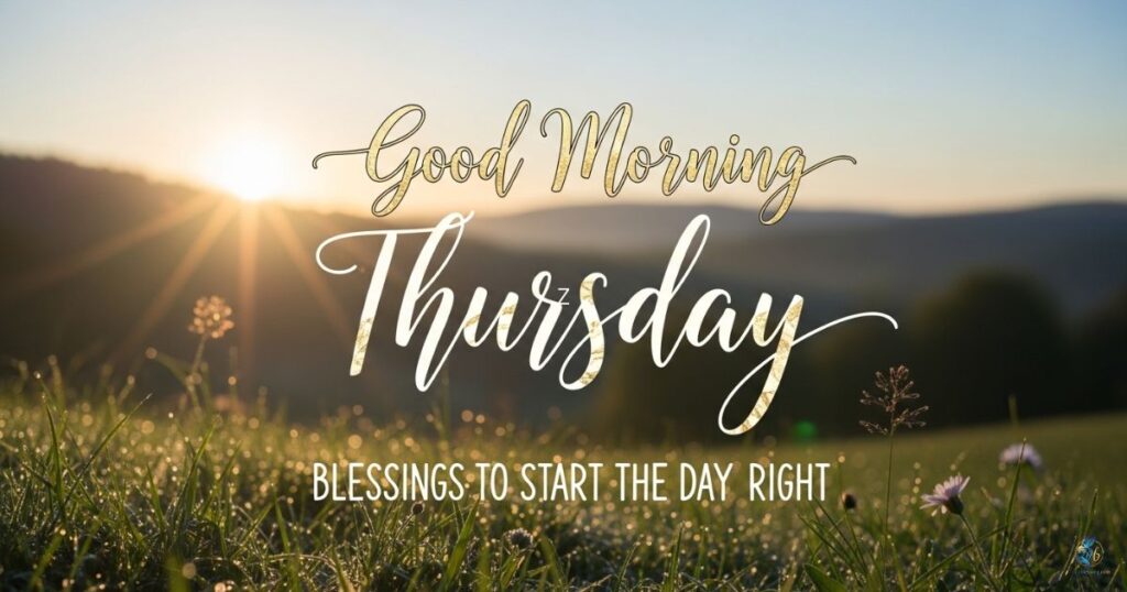 Good Morning Thursday Blessings to Start the Day Right