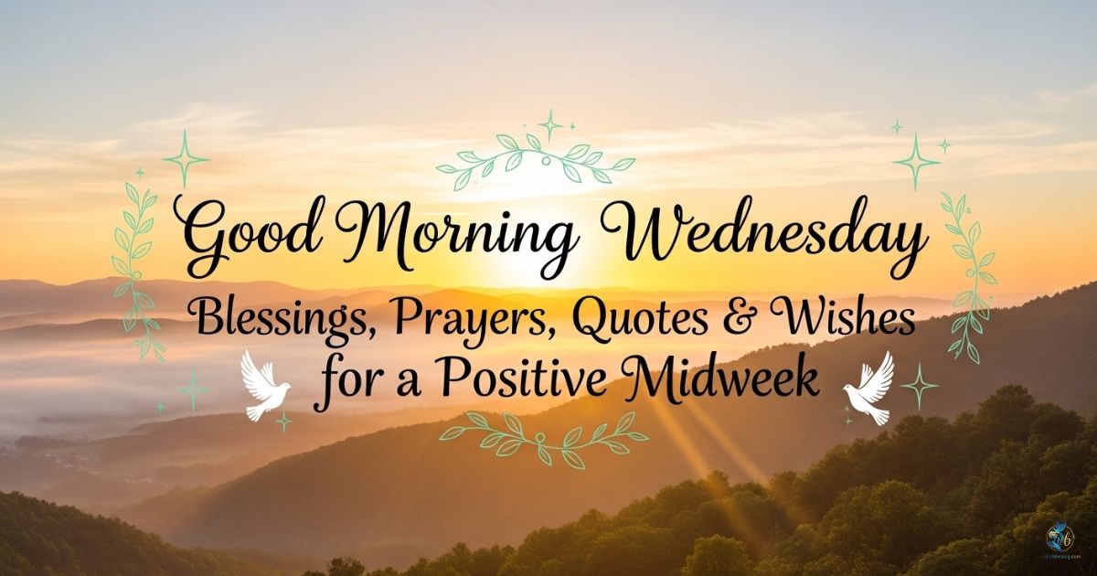 Good Morning Wednesday Blessings, Prayers, Quotes & Wishes for a Positive Midweek
