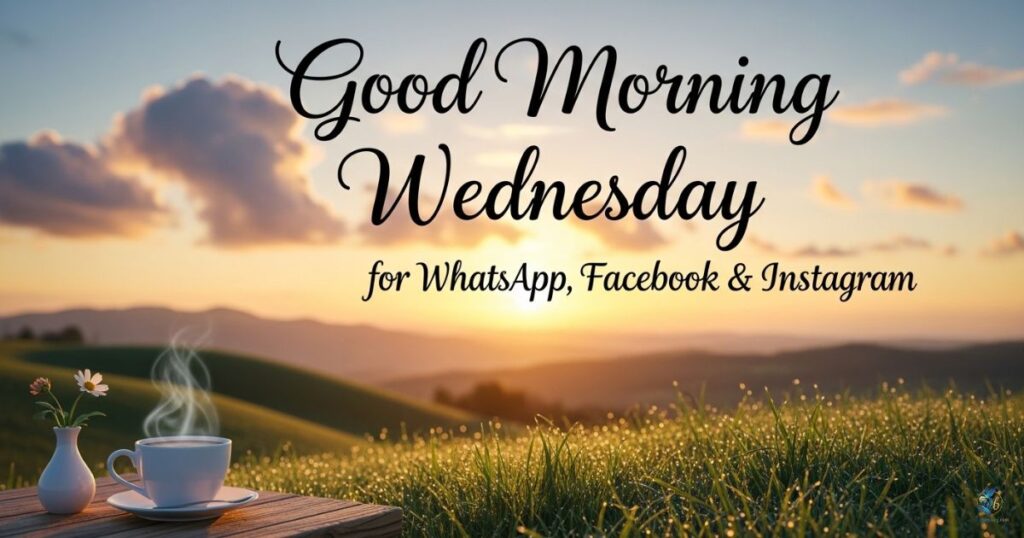 Good Morning Wednesday Greetings for WhatsApp, Facebook & Instagram