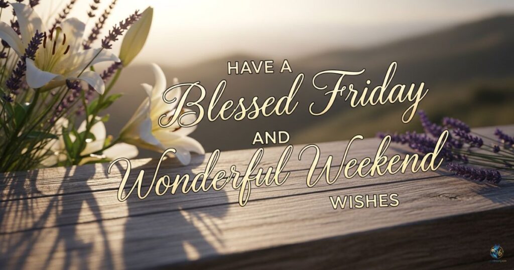 Have a Blessed Friday and Wonderful Weekend Wishes