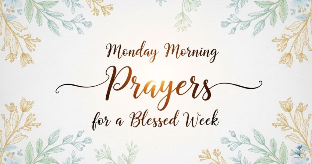 Monday Morning Prayers for a Blessed Week