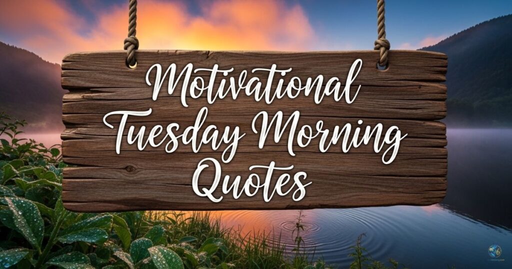 Motivational Tuesday Morning Quotes