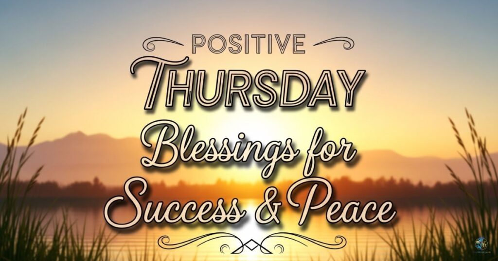 Positive Thursday Blessings for Success & Peace