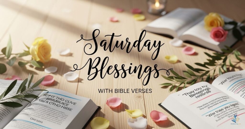 Saturday Blessings with Bible Verses